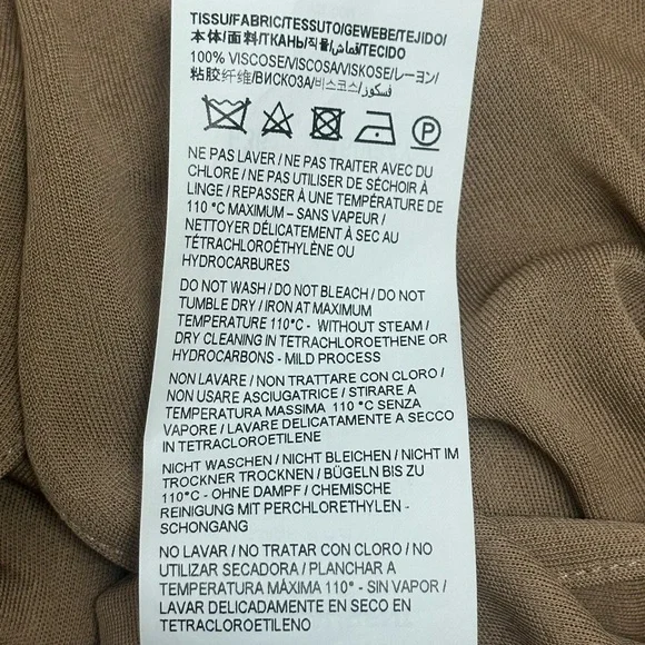 💯Authentic SAINT LAURENT Natural Beige Side Knot Gown, Seen on TV on EMMA ROBERT - Picture 16 of 17